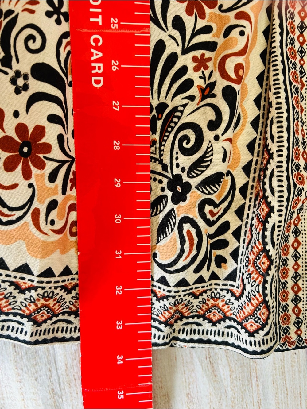 Avec Les Filles Casablanca Tile Linen Blend Bow-Strap Fit & Flare Mini Dress NWT - Picture 16 of 16